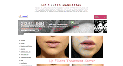 Desktop Screenshot of lipfillersmanhattan.com